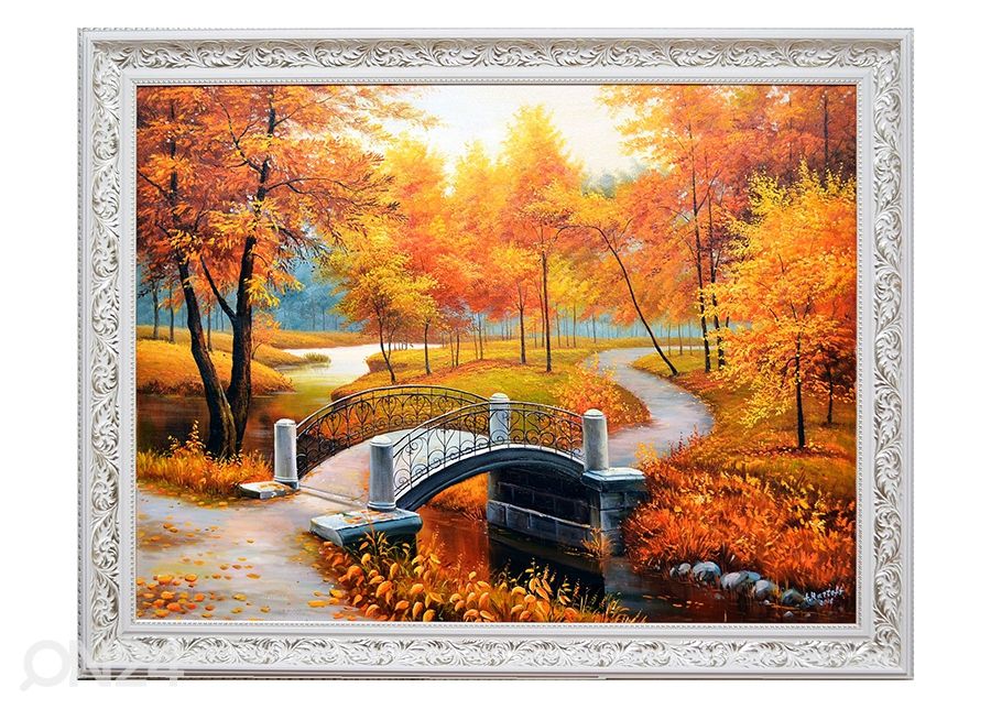 Õlimaal Kuldne sügis 110x140 cm suurendatud
