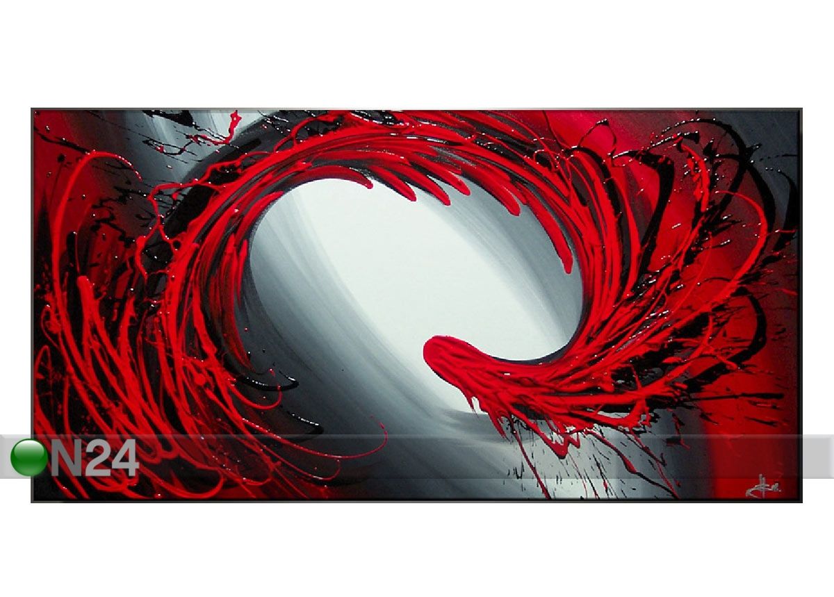 Õlimaal lõuendil Dragon 50x100 cm suurendatud