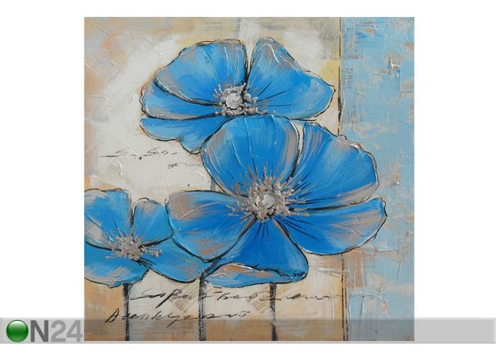 Õlimaal lõuendil Kiri 50x50 cm suurendatud