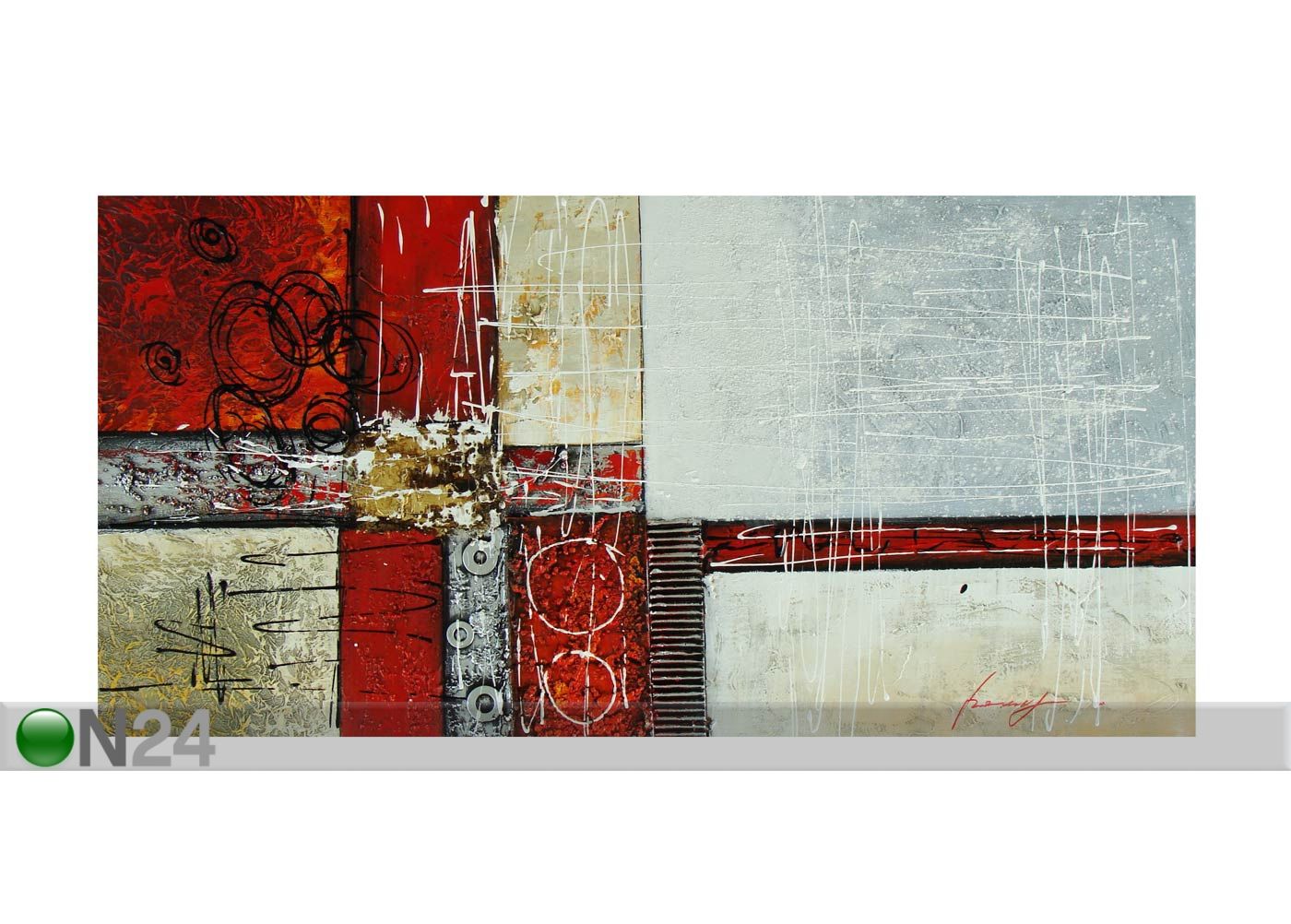 Õlimaal lõuendil Line 60x100 cm suurendatud