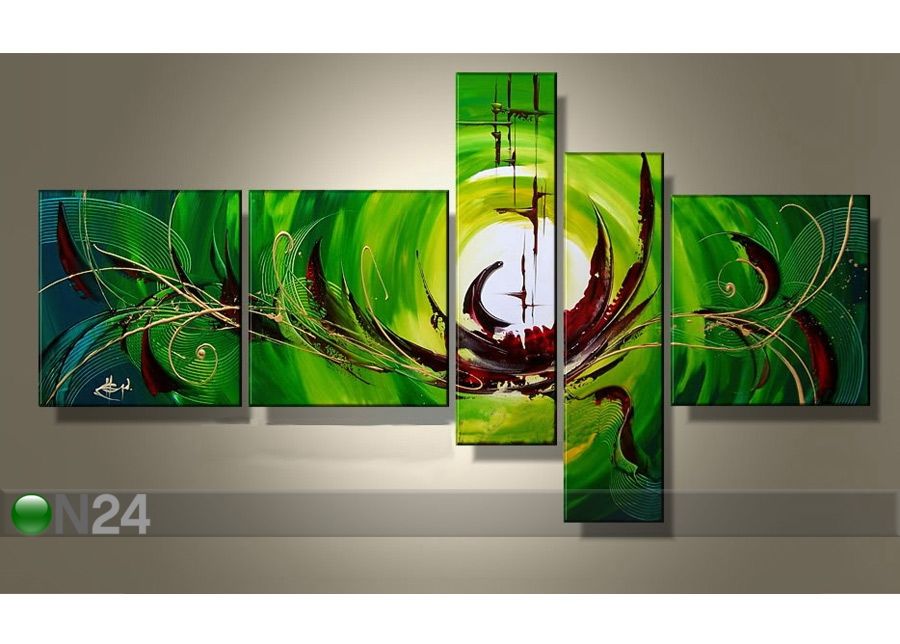 Õlimaal lõuendil Underwater 110x180 cm suurendatud