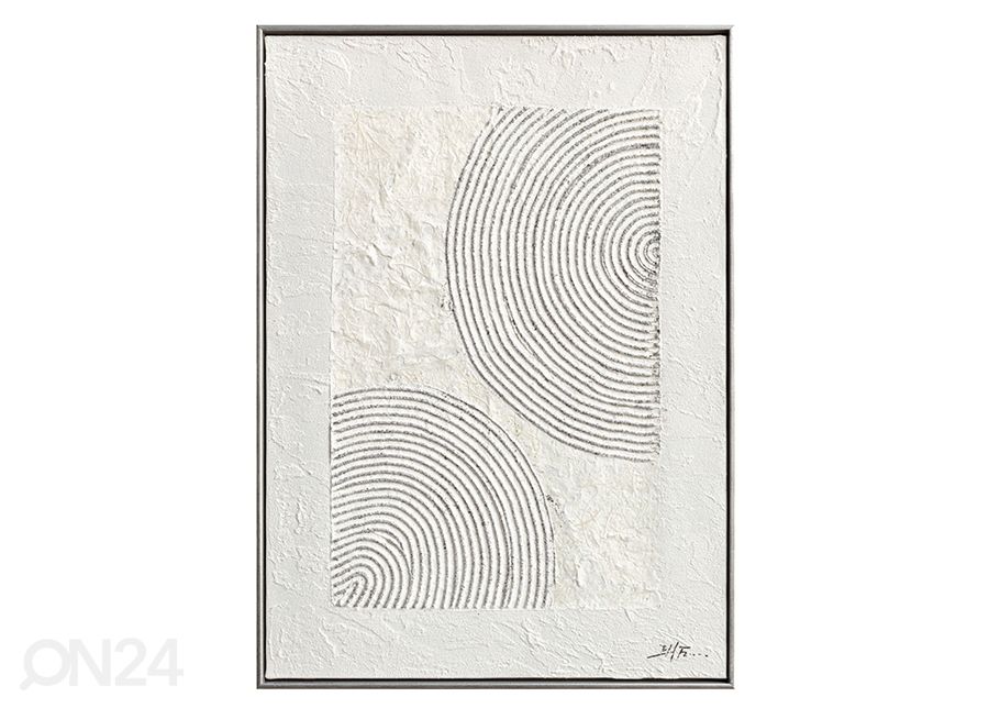 Õlimaal raamiga Ringid 50x70 cm suurendatud