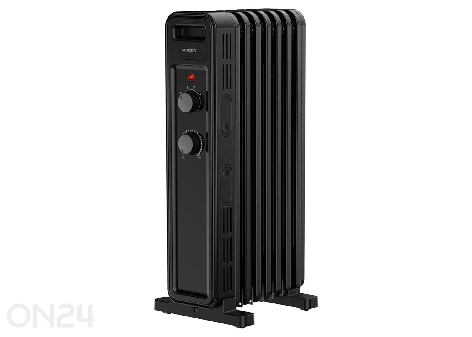 Õliradiaator Sencor SOH3507BK, must suurendatud