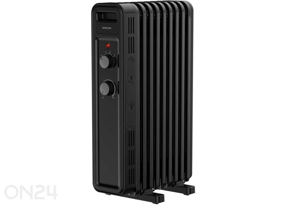 Õliradiaator Sencor SOH3509BK, must suurendatud