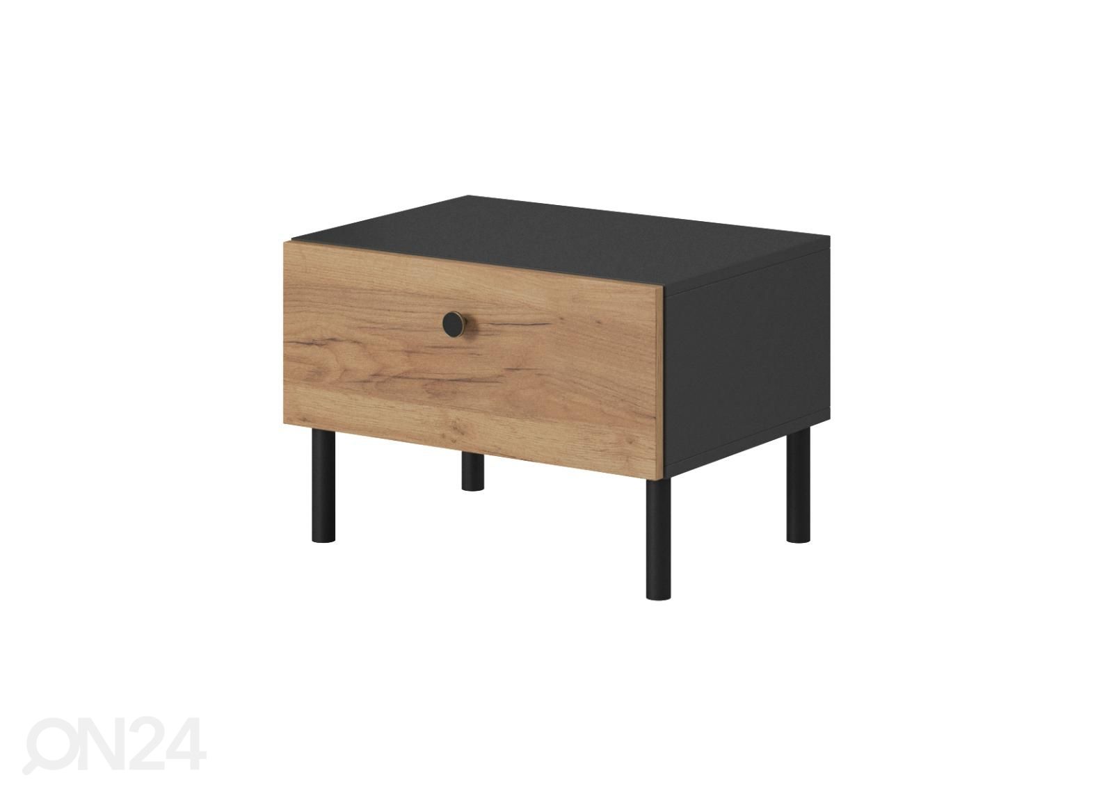 Öökapid Deco D 2 tk, antratsiit/tamm suurendatud