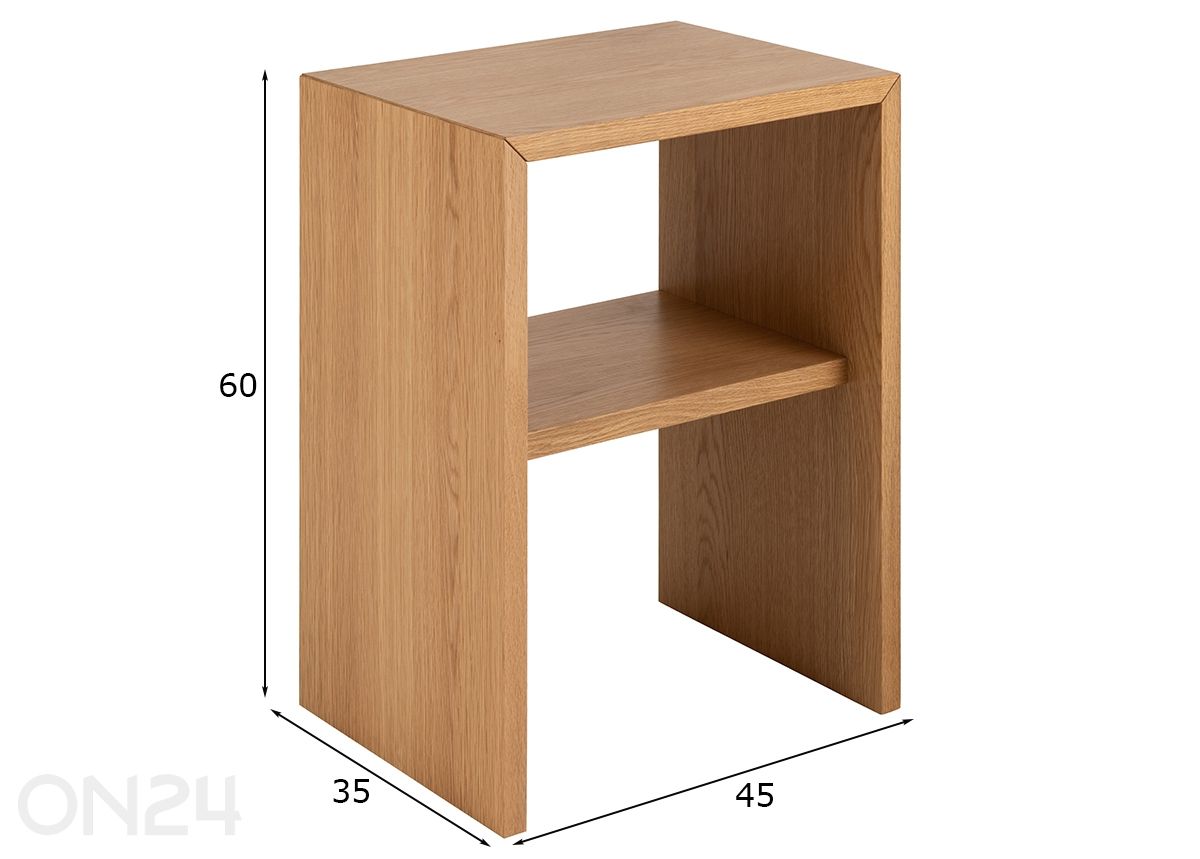 Öökapp Arlon suurendatud mõõdud