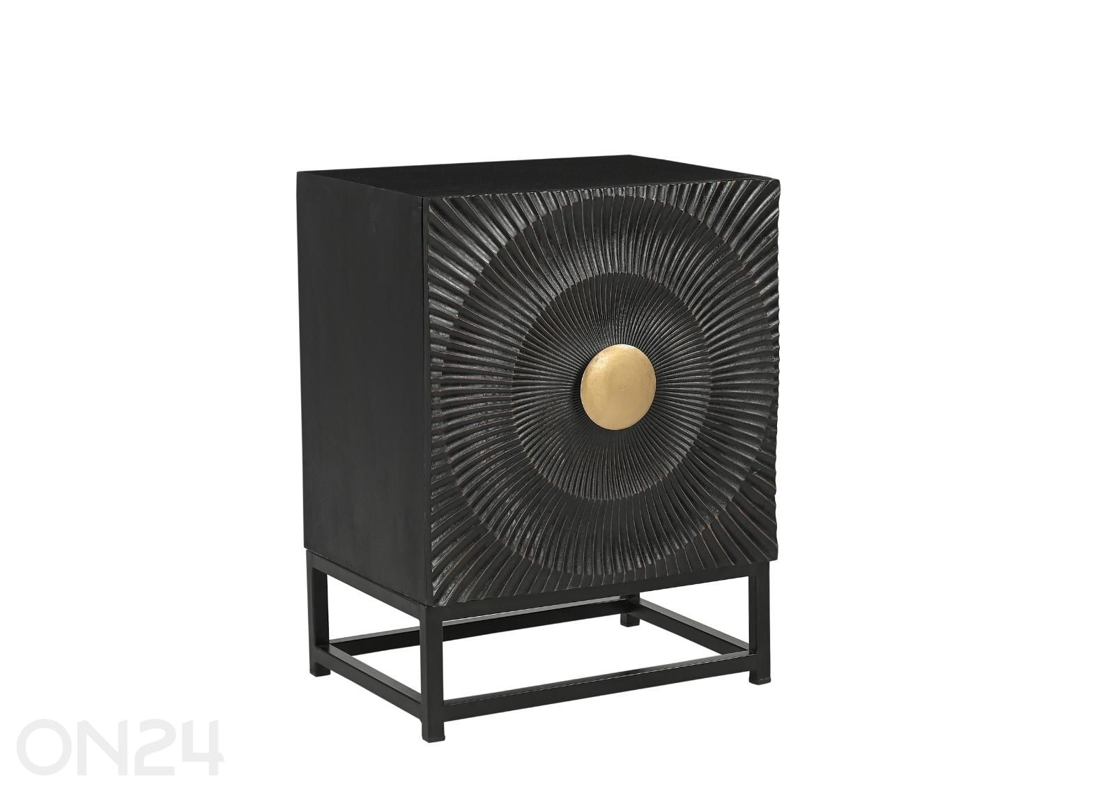 Öökapp Black Smooth 45 cm suurendatud