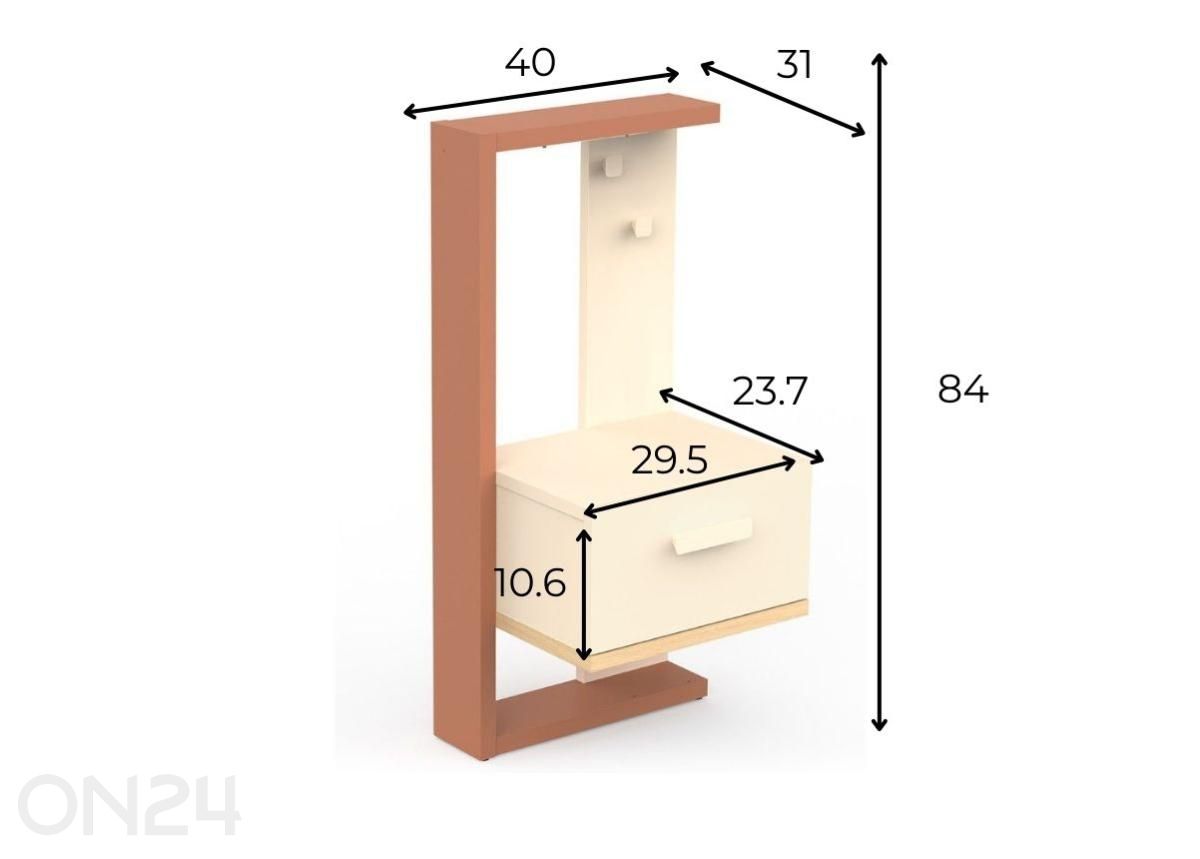 Öökapp Camillia + LED suurendatud mõõdud