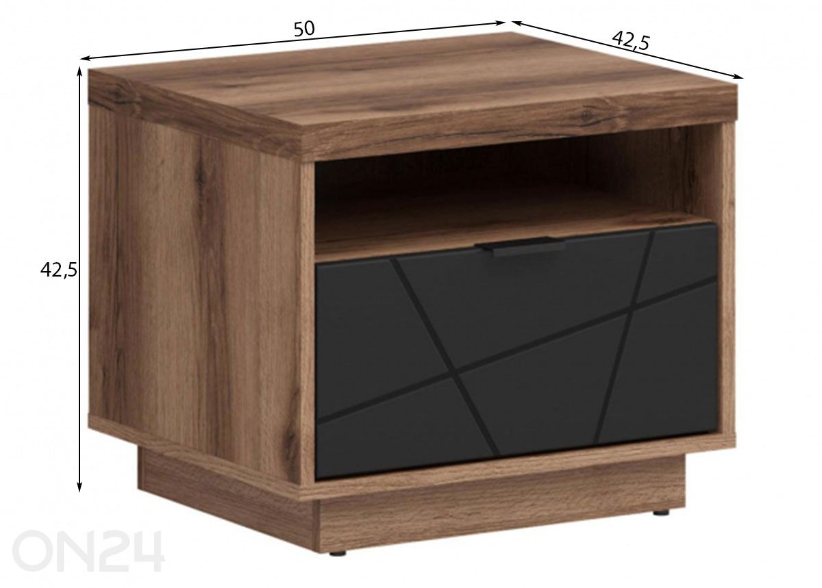 Öökapp Forn suurendatud mõõdud