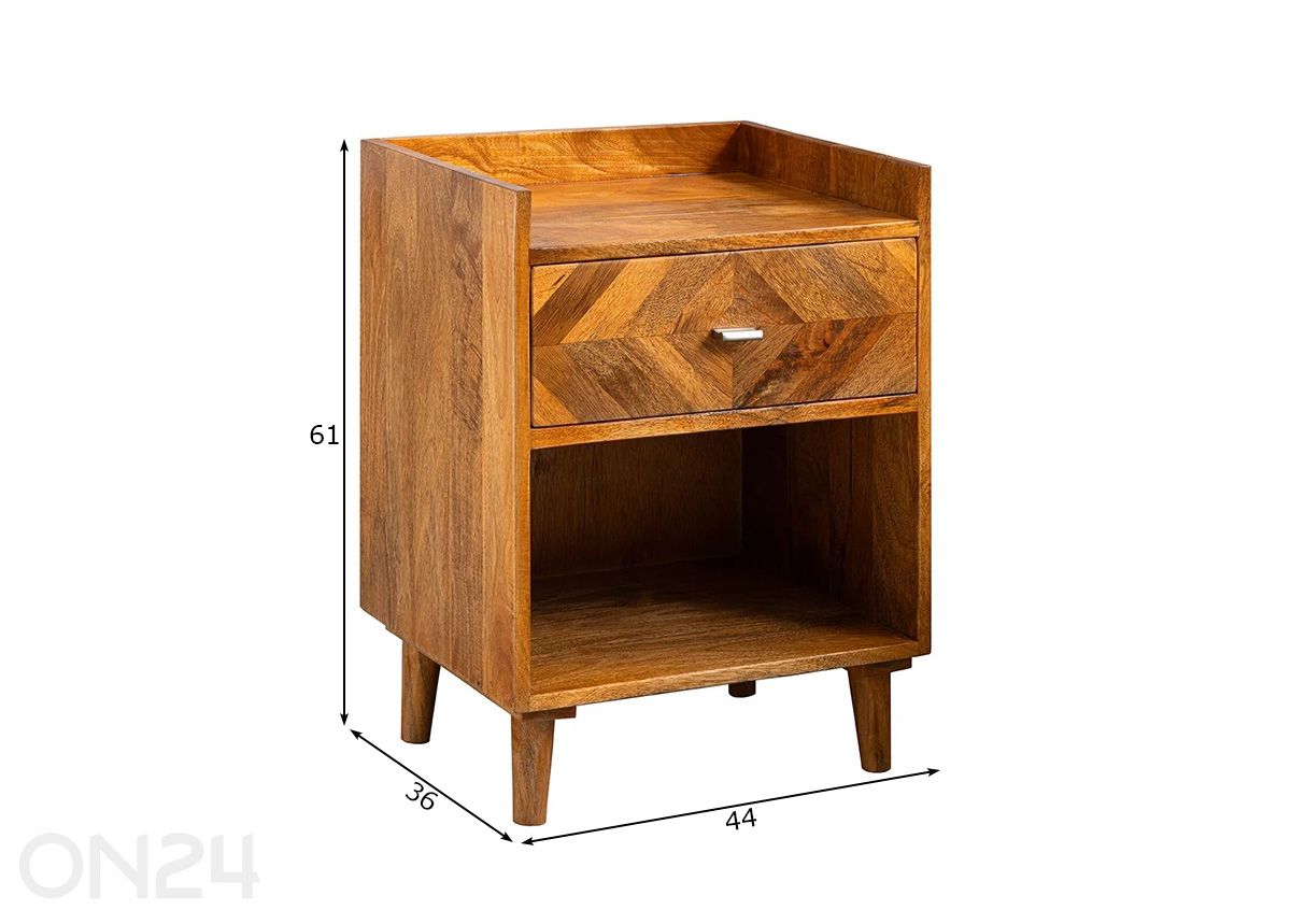 Öökapp Infinity suurendatud mõõdud