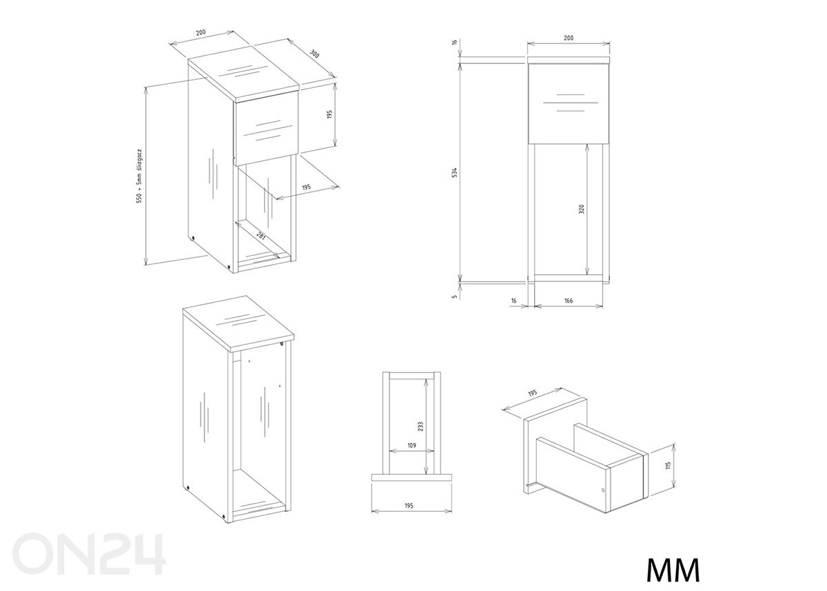 Öökapp Kansas suurendatud mõõdud