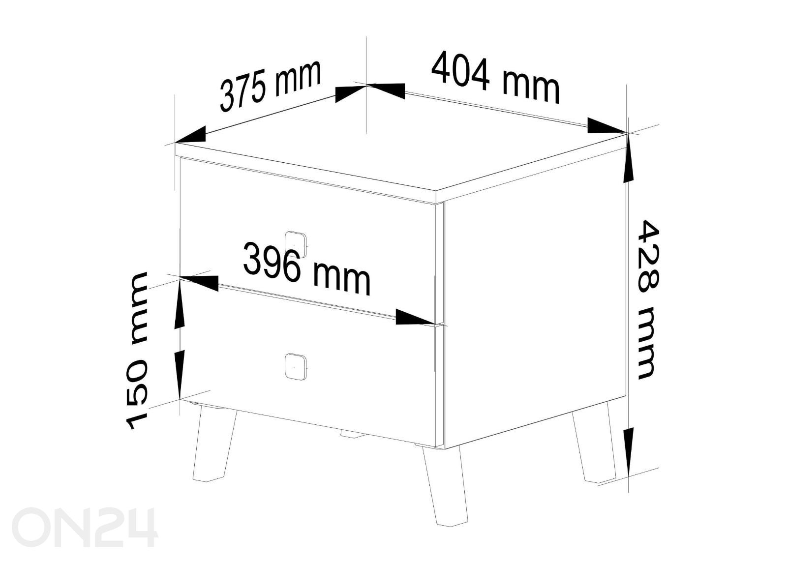 Öökapp Mobi suurendatud mõõdud