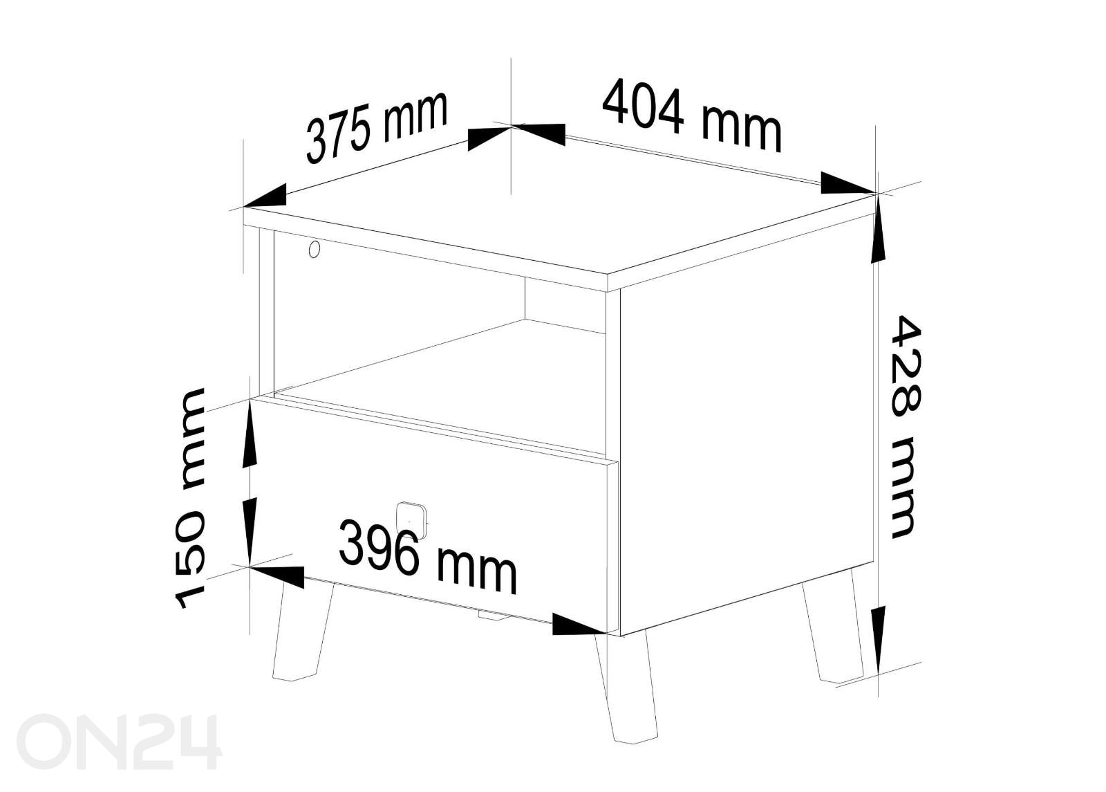 Öökapp Mobi suurendatud mõõdud