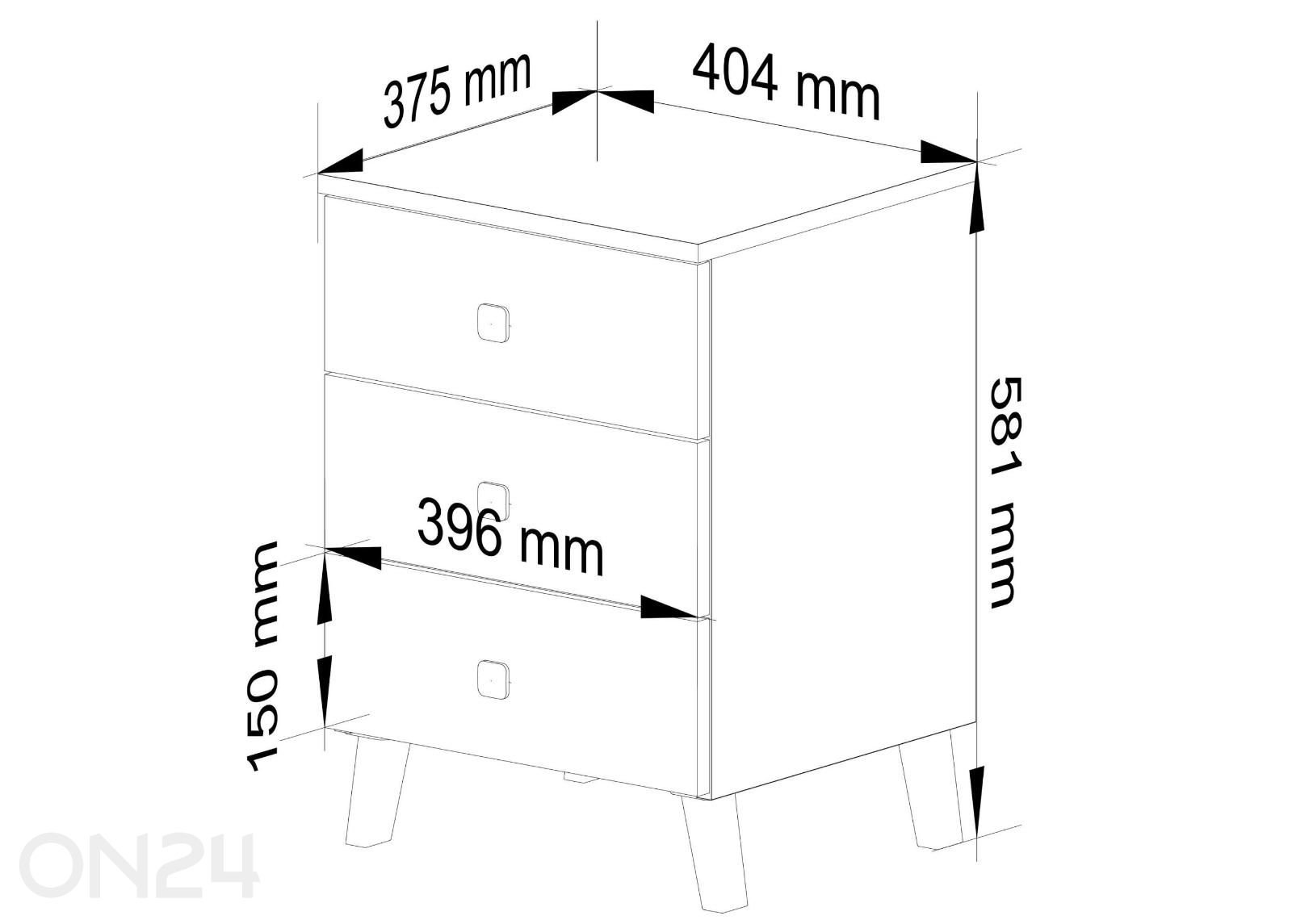 Öökapp Mobi suurendatud mõõdud