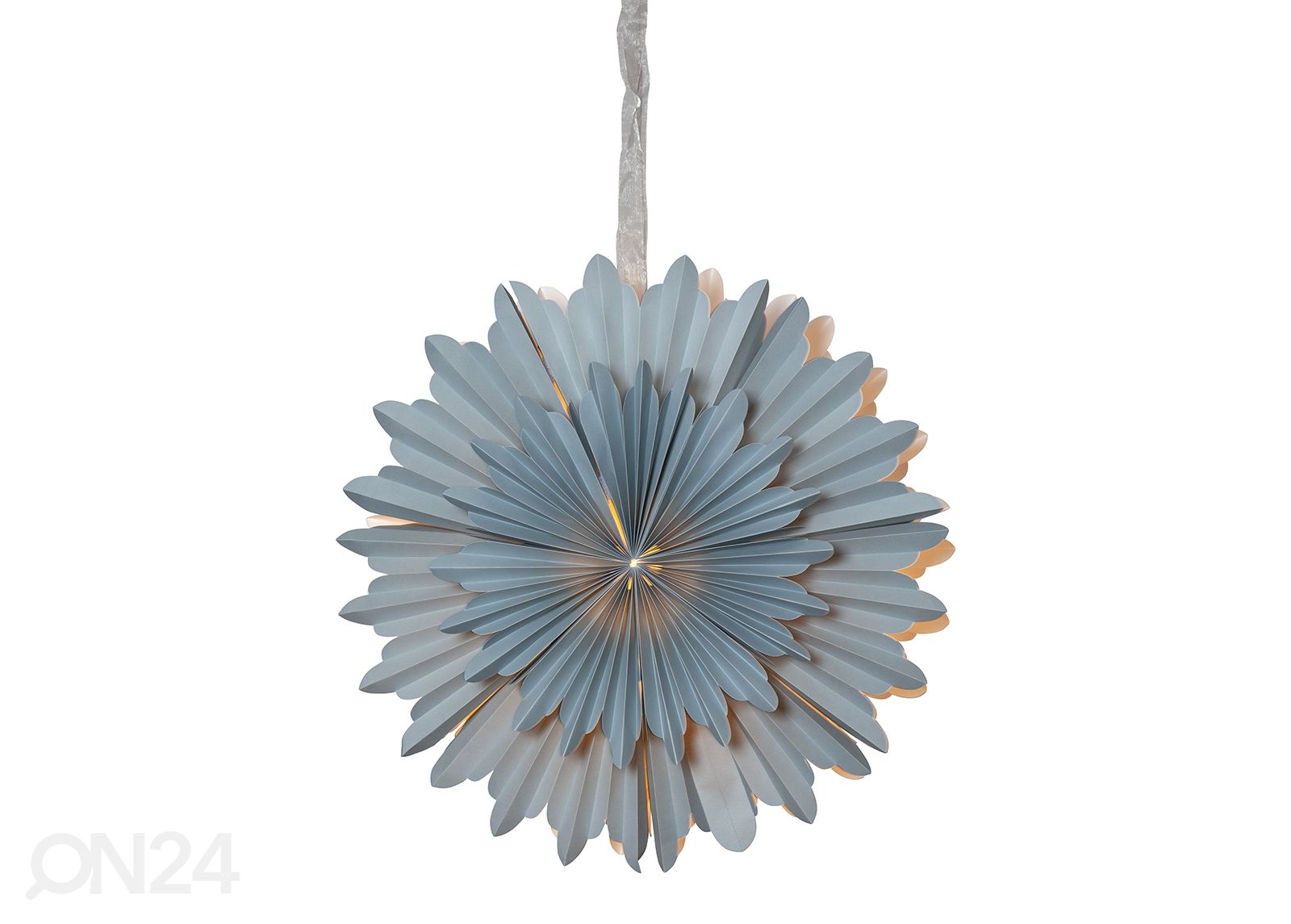 Paberist täht Crystal 50 cm, sinine suurendatud
