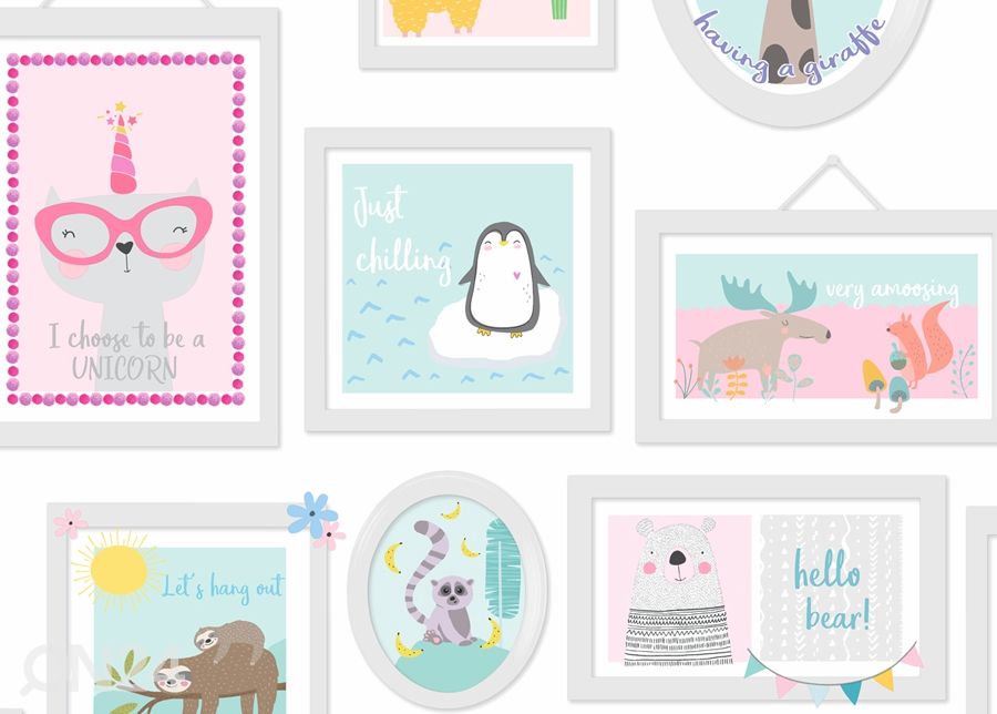 Pabertapeet Animal Frames suurendatud