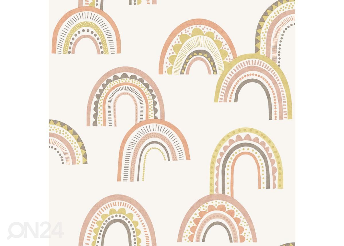 Pabertapeet Boho Rainbow suurendatud