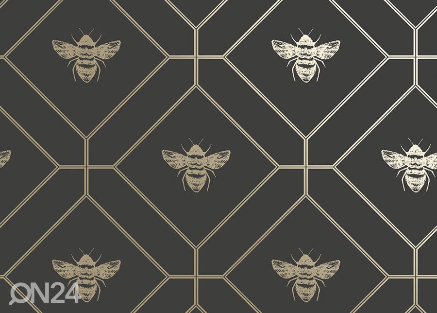 Pabertapeet Honeycomb Bee suurendatud