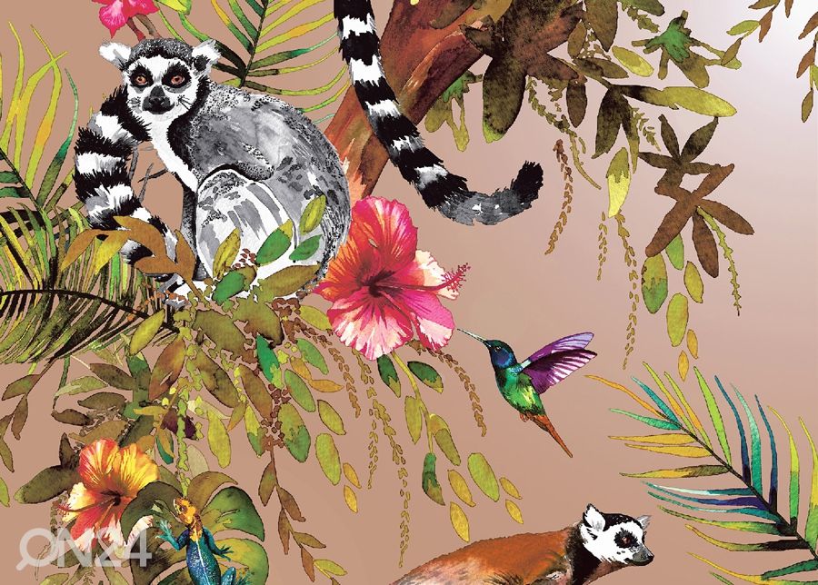 Pabertapeet Lemur suurendatud