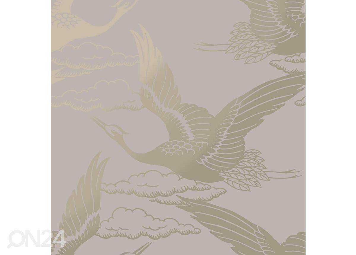 Pabertapeet Metallic Cranes suurendatud