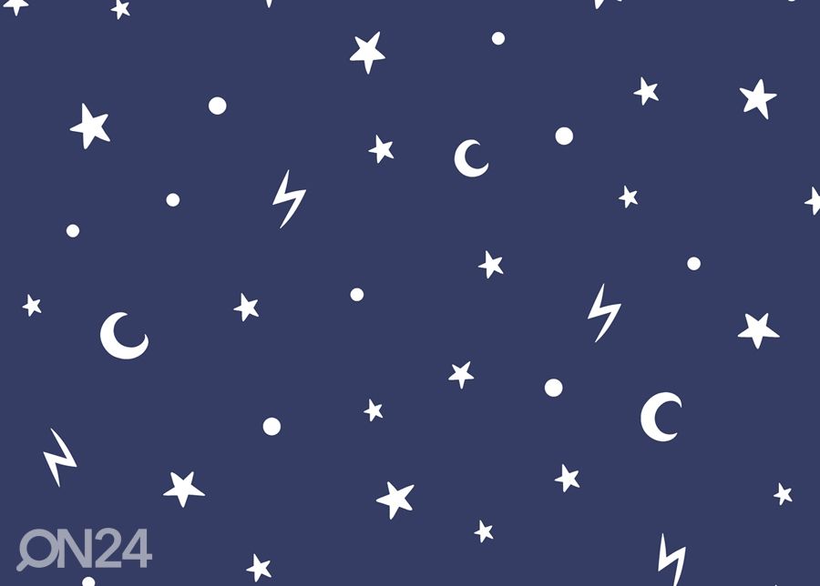 Pabertapeet Stars and Moons pimedas helendav tapeet suurendatud