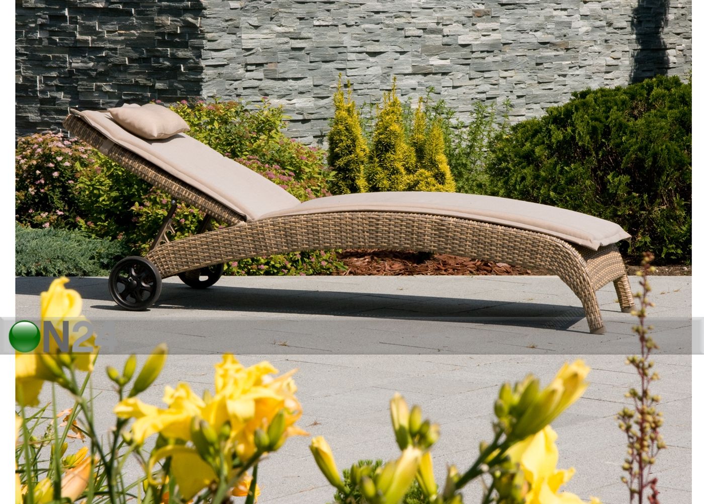 Päevitustool Wicker suurendatud