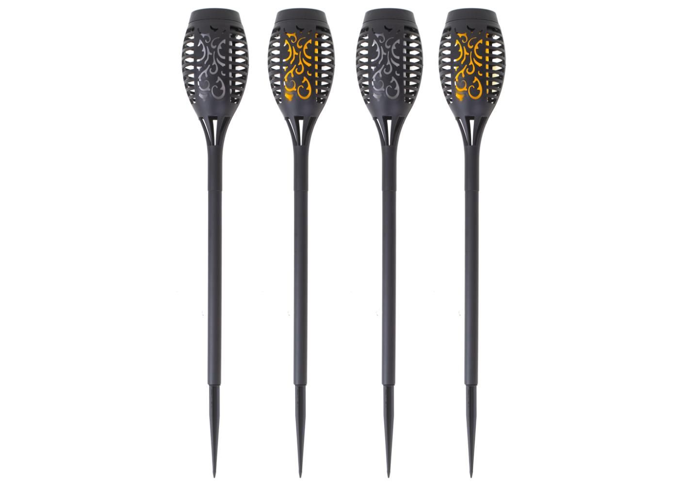 Päikesepaneeliga aiavalgusti 12 LED, 4 tk suurendatud