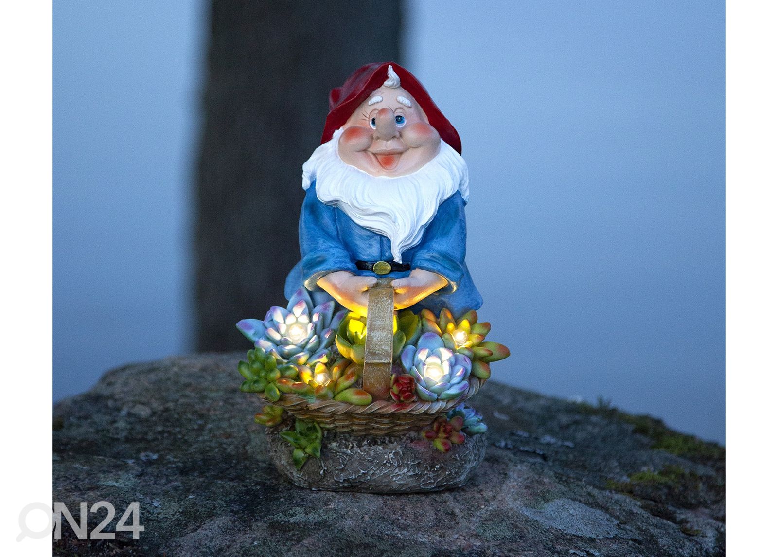 Päikesepaneeliga aiavalgusti Gnomy suurendatud