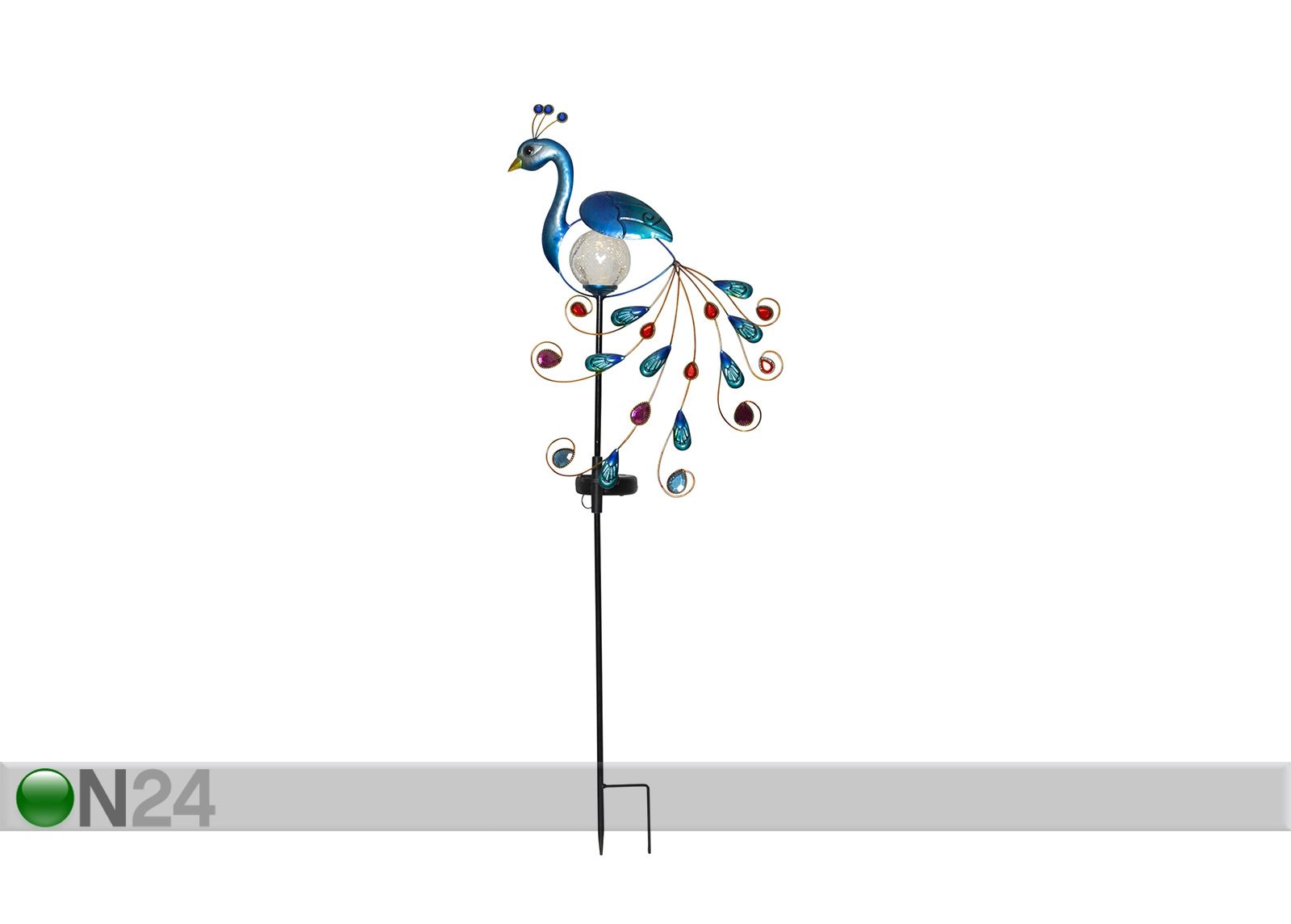 Päikesepaneeliga aiavalgusti Peacock suurendatud