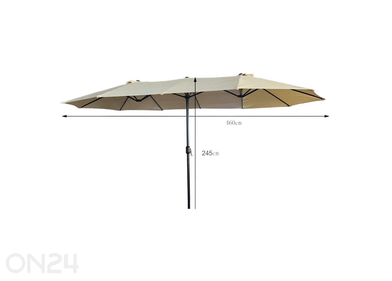 Päikesevari Tilia 460x270 cm suurendatud mõõdud