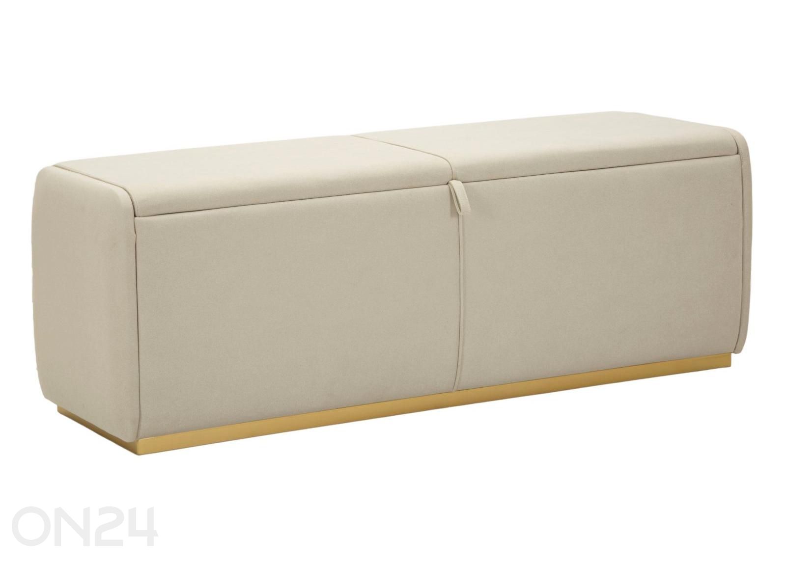 Panipaigaga tumba 130 cm, kreemjas suurendatud