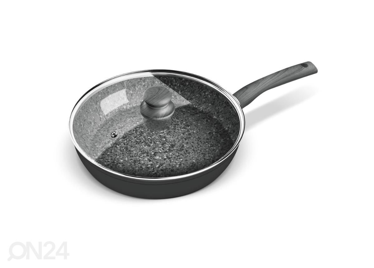 Pann kaanega Lamart Flint marmorkattega Ø 28 cm suurendatud