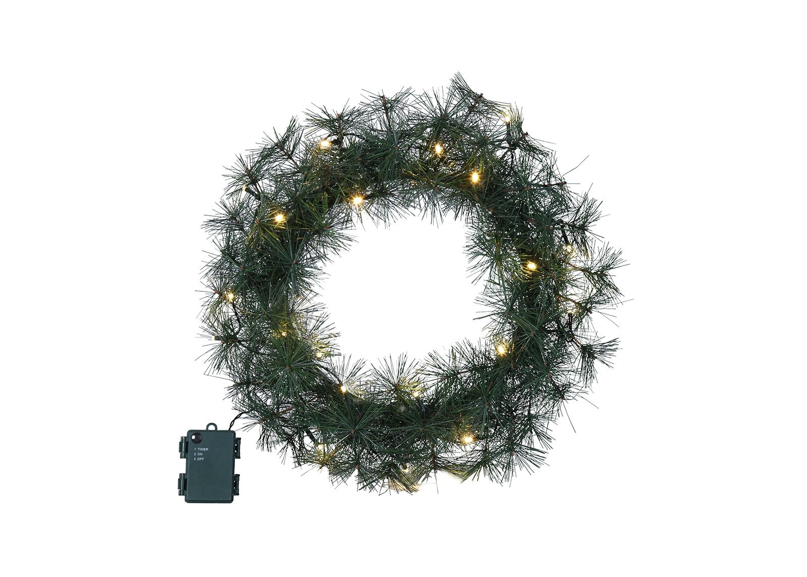 Pärg Furu LED tuledega Ø45 cm suurendatud
