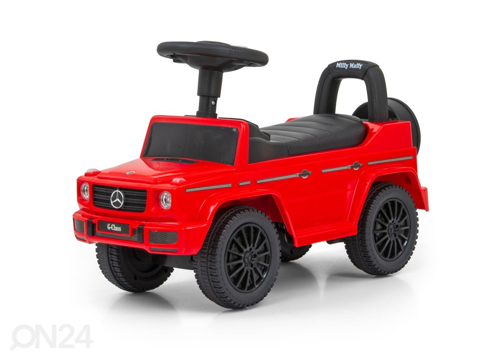 Pealeistumisauto Mercedes G350D punane suurendatud