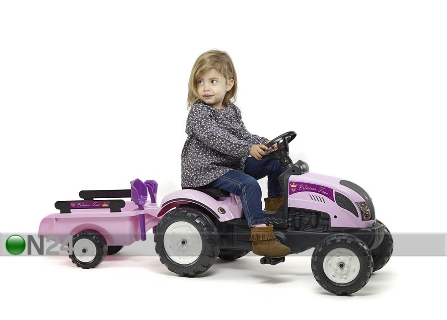 Pedaalidega traktor Princess suurendatud