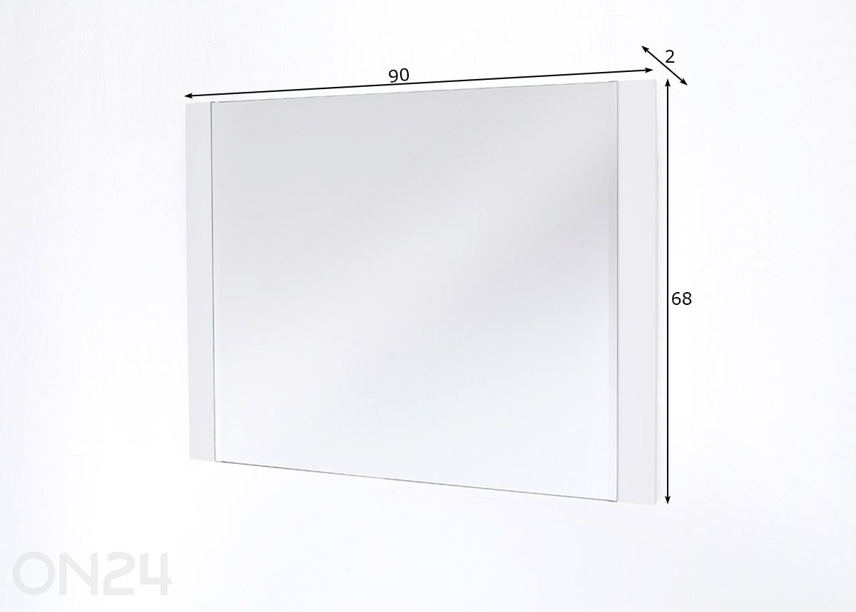 Peegel Romina suurendatud mõõdud