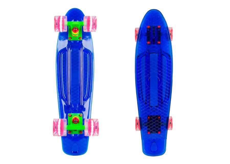 Penny board WORKER Transpy 400 22” vilkuvad rattad suurendatud