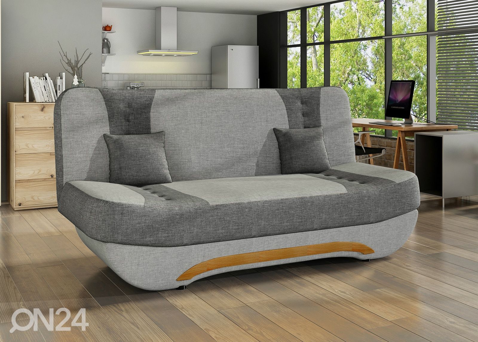 Pesukastiga diivanvoodi suurendatud