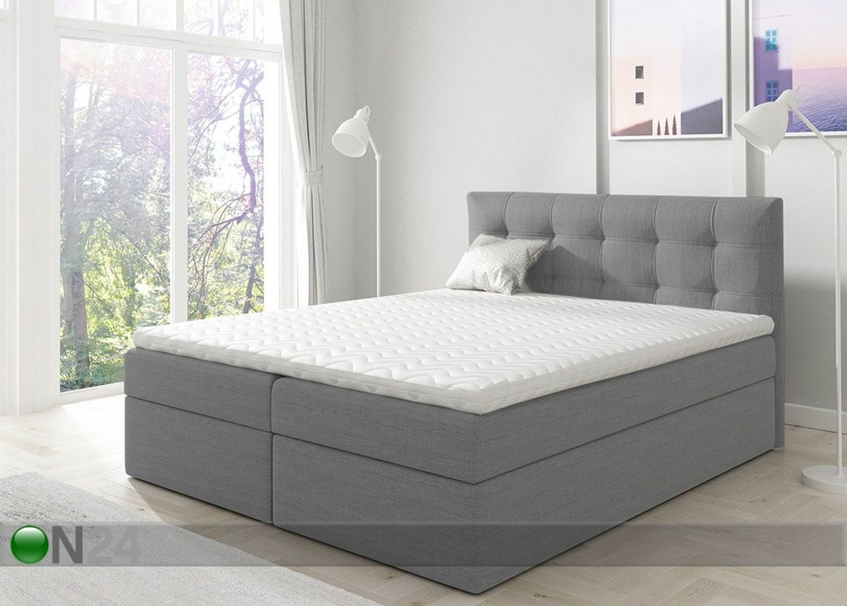 Pesukastiga kontinentaalvoodi 200x200 cm suurendatud