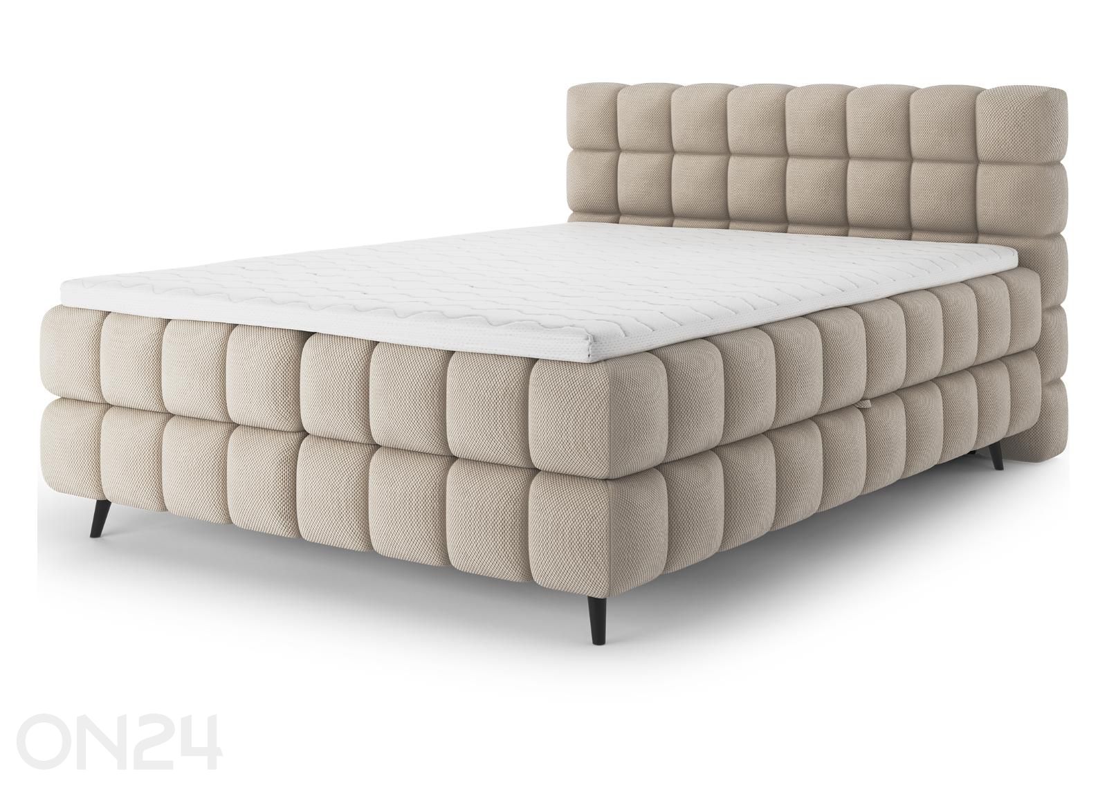 Pesukastiga kontinentaalvoodi Sabeno 160x200 cm suurendatud