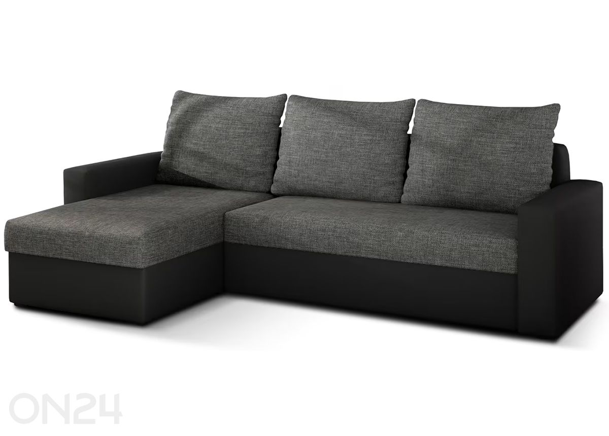 Pesukastiga nurgadiivanvoodi Livonia suurendatud