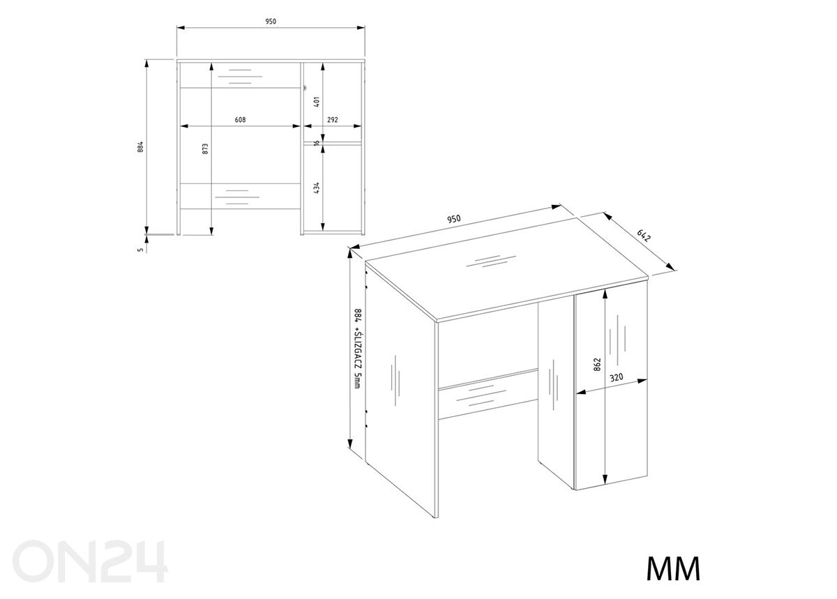 Pesumasina kapp Oliver suurendatud mõõdud