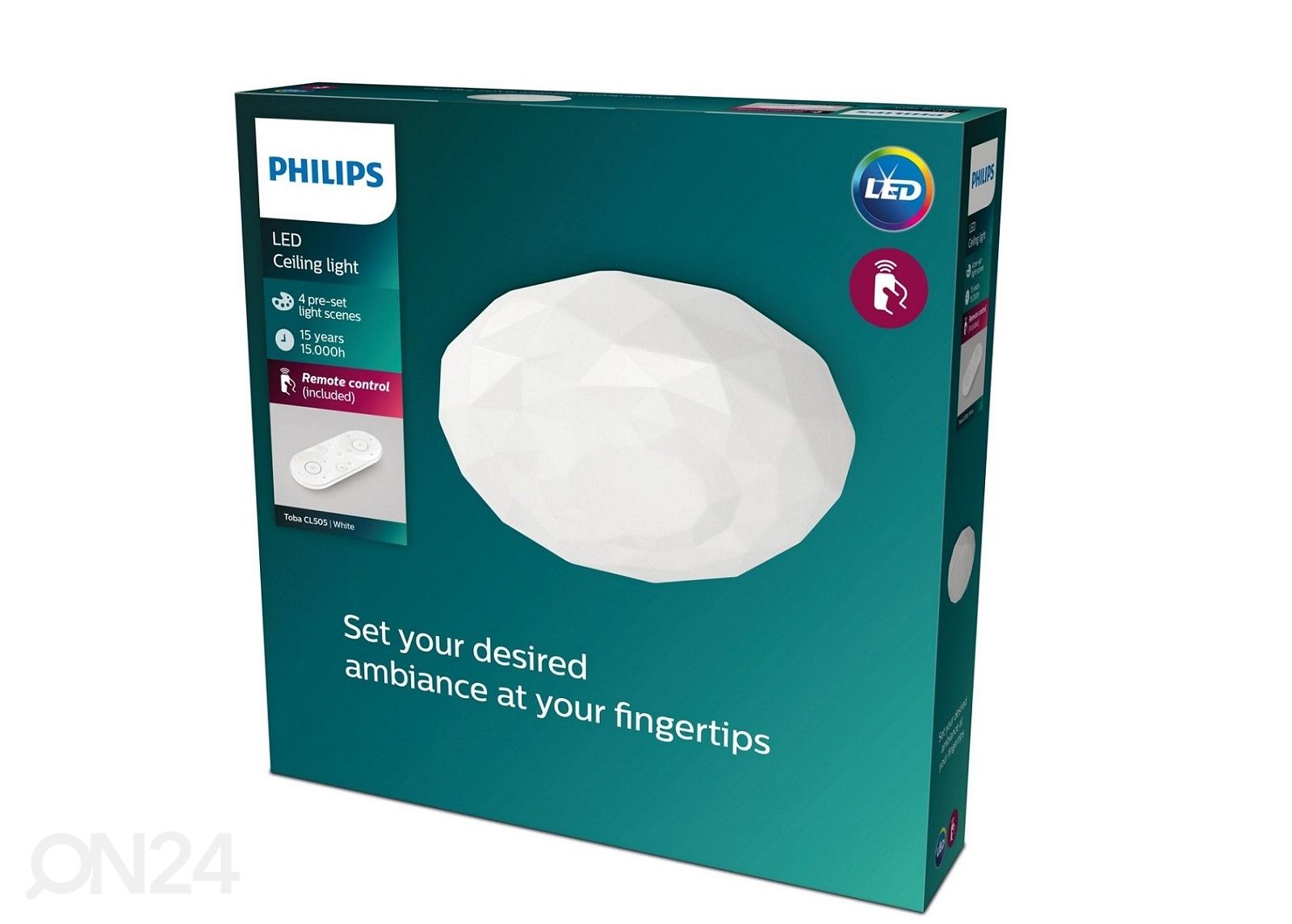 Philips Toba funktsionaalne laevalgusti 23 W juhtmevaba puldiga 2700-6500K suurendatud
