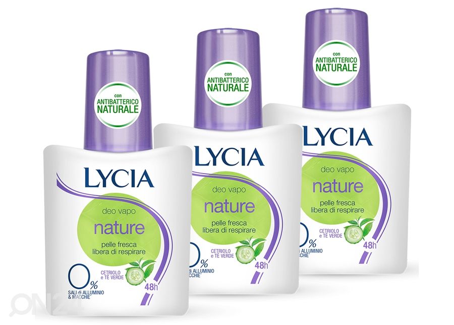Pihustiga deodorant Lycia Deo Nature Zen 3x75ml suurendatud