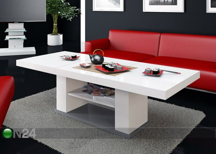 Pikendatav diivanilaud suurendatud