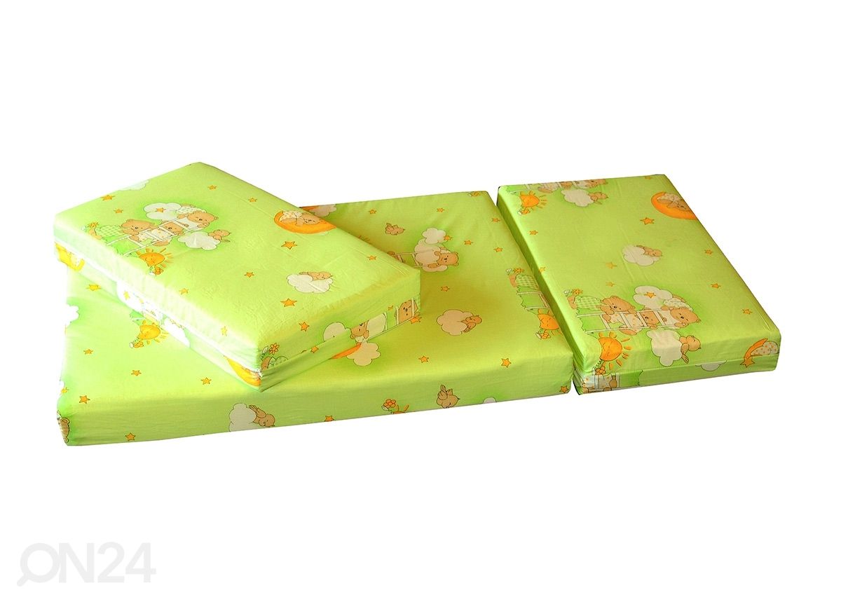 Pikendatav madrats Teddy Bear 80x110+40+40 cm suurendatud