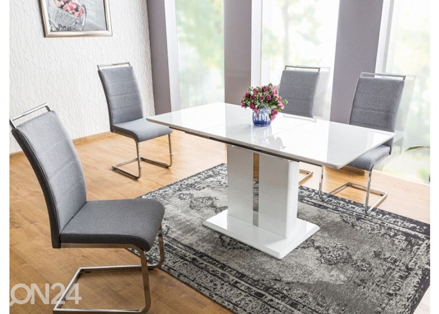 Pikendatav söögilaud 110-150x75 cm suurendatud