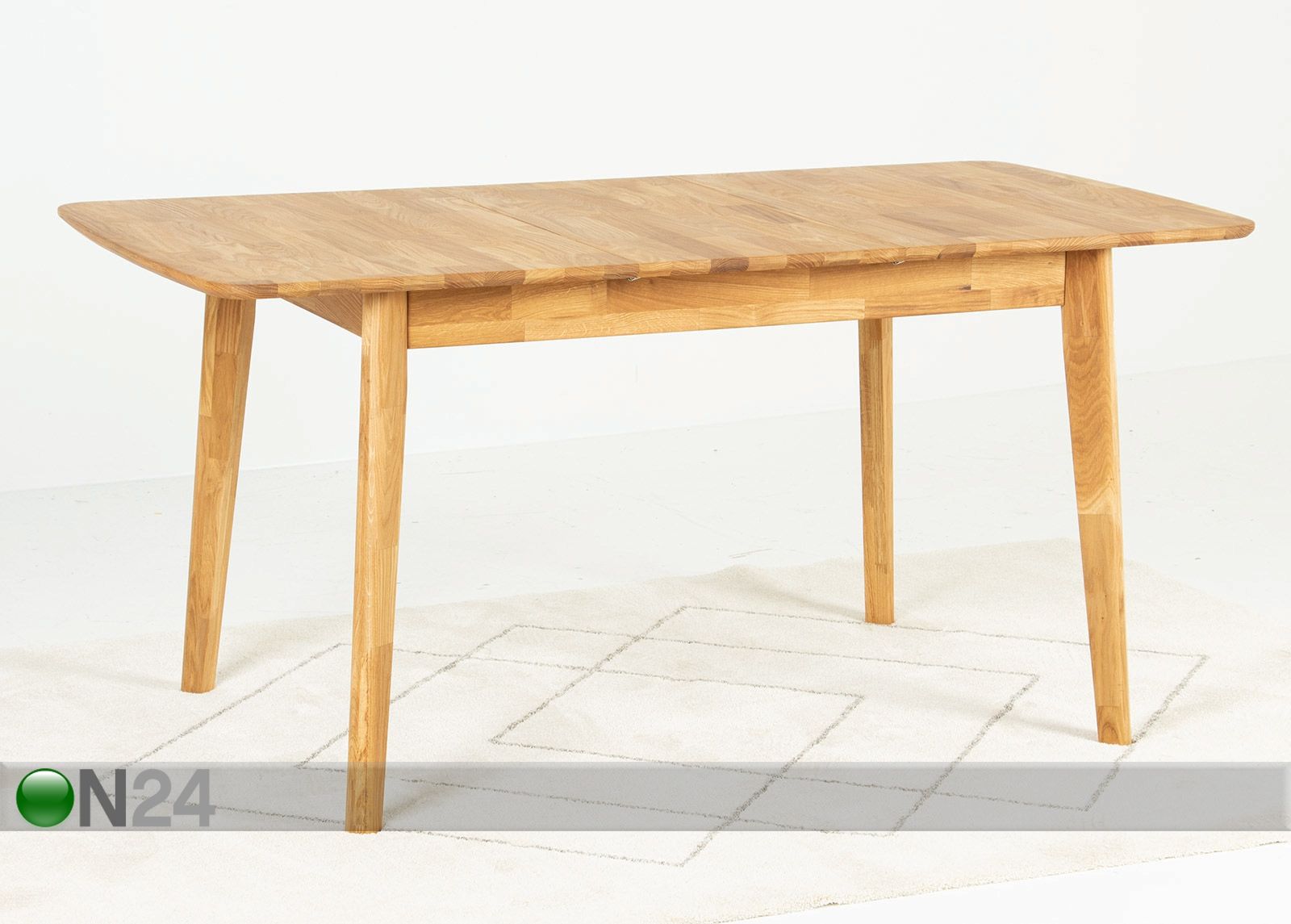 Pikendatav söögilaud 120-160x80 cm suurendatud