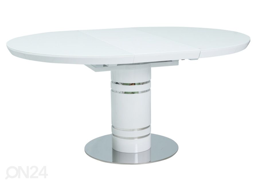 Pikendatav söögilaud 120x120-160 cm suurendatud