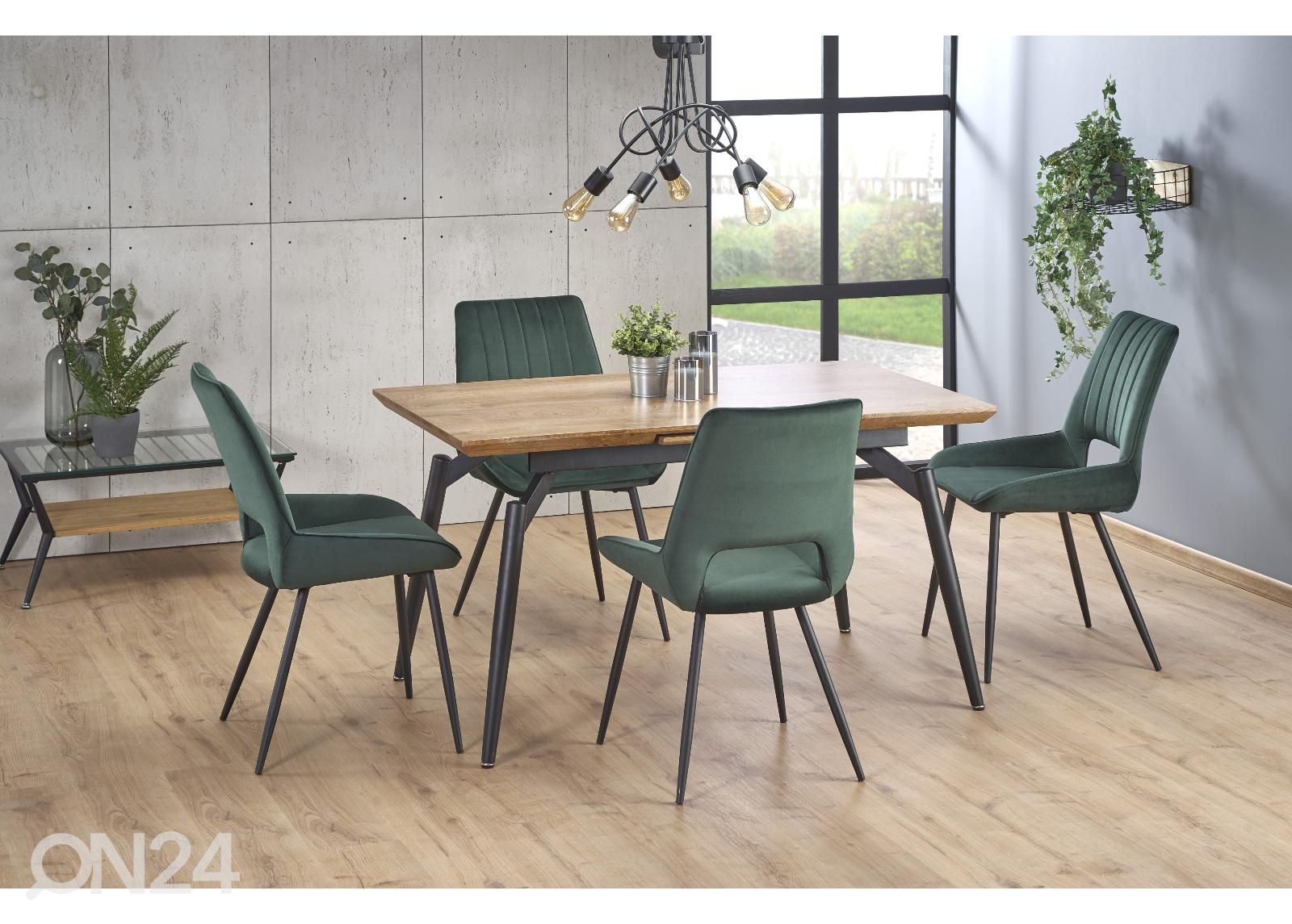 Pikendatav söögilaud 140/180x80 cm suurendatud
